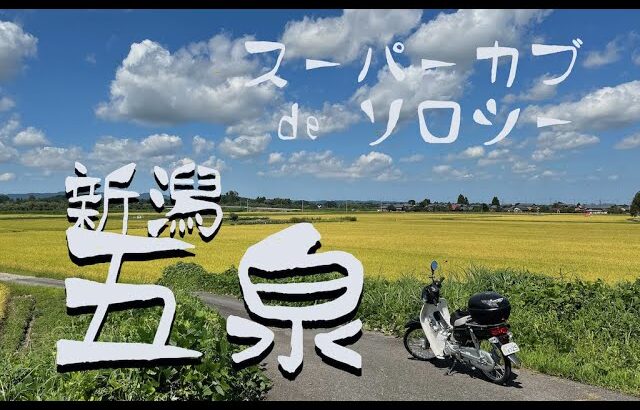 【カブ】五泉新潟ソロツーリング – 五泉間瀬線【原付50】