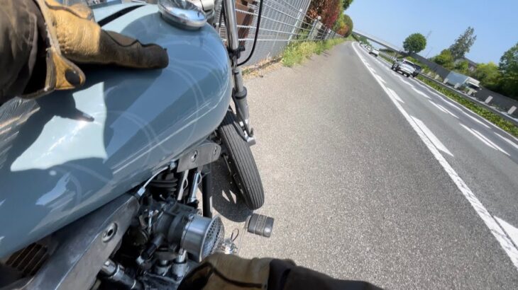 バイク旅予行演習　高速道路トラブル　田舎道をひたすら走る　Trouble again with motorcycle trip prep.