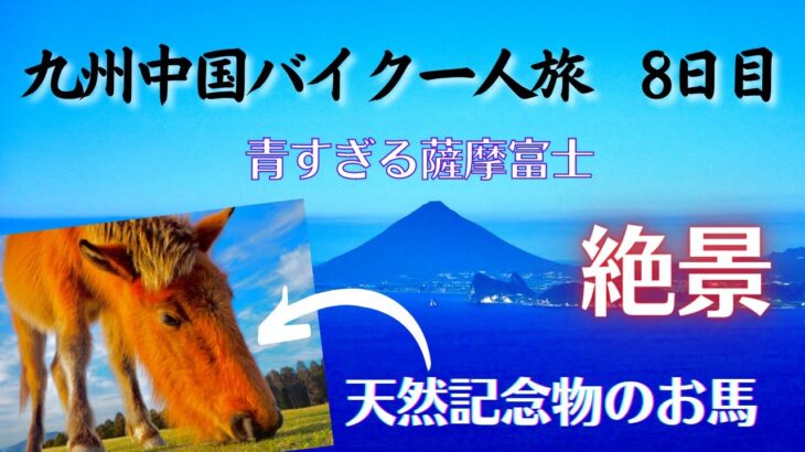 【節約バイク旅】九州中国めぐり8日目　佐多岬　パノラマパーク西原台　都井岬　道の駅なんごう