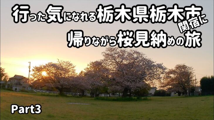 栃木県栃木市　行った気になれるソロ原付キャンプツーリングの旅Part3【栃木市　小山市　関宿町　春日部市】