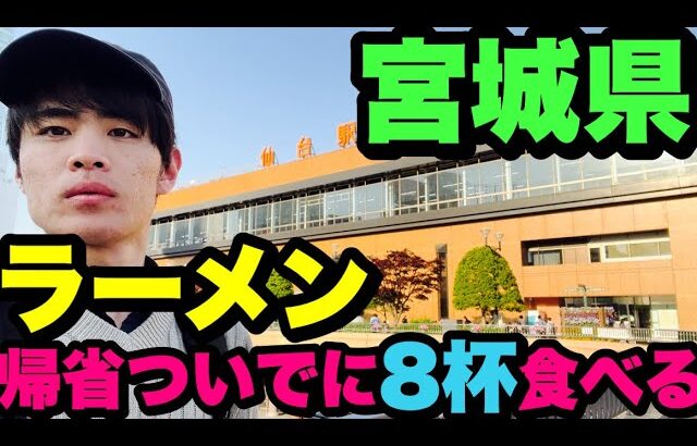 宮城県のラーメン8杯食べ歩く旅【仙台市、大崎市、栗原市ver.】