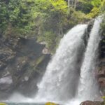 自転車で日本一周旅！迫力のあるニノ滝！静かで落ち着きのある胴腹の滝！36日目