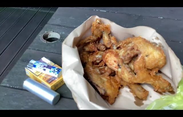 【2023/08韓国自転車旅　7日目】キジのオブジェが沢山在るスアンボ(水安堡)      この揚げ物は『雉』なのか『鶏』なのか、どっちでしょ？