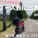 バイク一人旅に出ました 北海道ツーリング#29  富良野 富田ファーム パノラマロード江花 motovlog  ソロツーリング