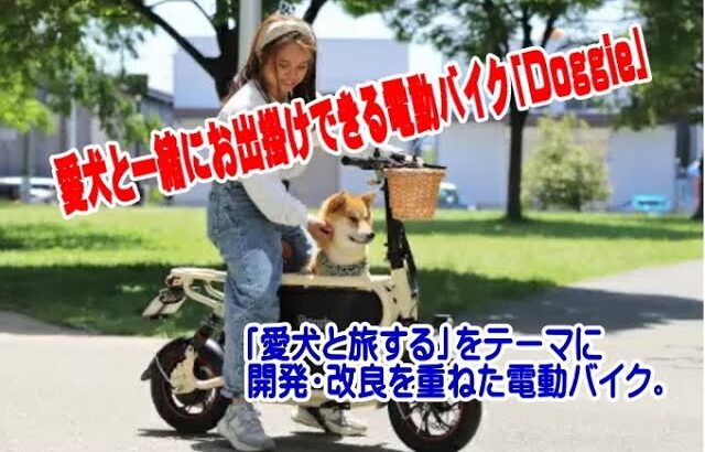 愛犬と一緒にお出掛けできる電動バイク「Doggie」